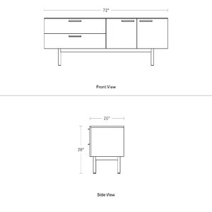Shale 2 Drawer / 2 Door Sideboard & Reviews | AllModern