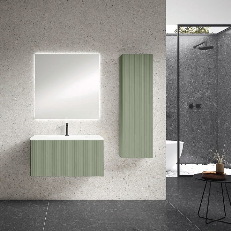 Orren Ellis Aleemah 24'' Wall Mounted Single Bathroom Vanity with ...