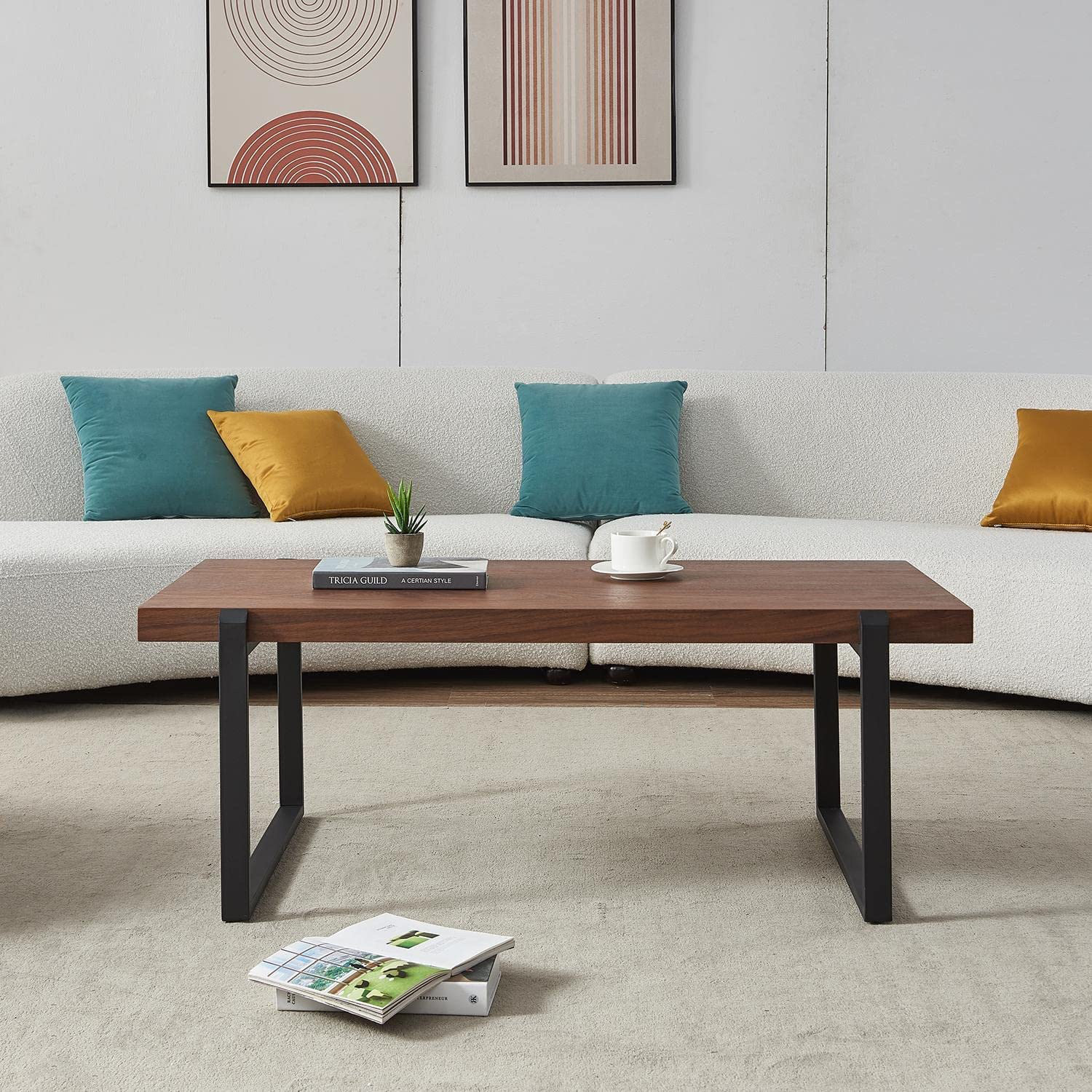 rovogo 17.72'' Tall Tray Top Trestle End Table Wayfair