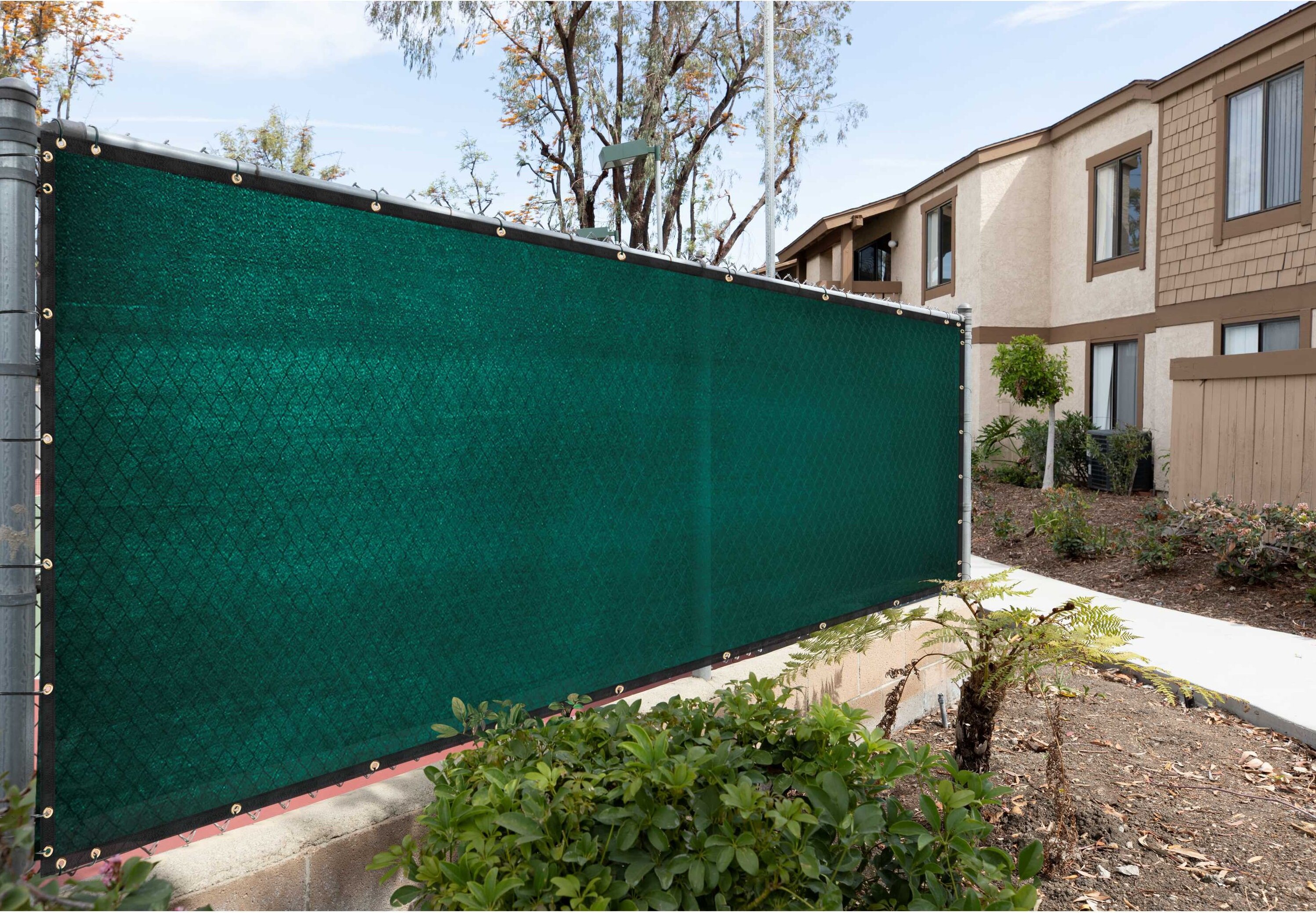 Customize 6'FT Privacy Screen Fence Green Commercial Windscreen Shade Cover Mesh 
