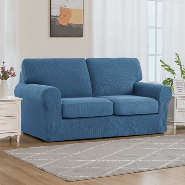 Tuttletown Soft Separate Box Cushion Loveseat Slipcover by Wade Logan® 