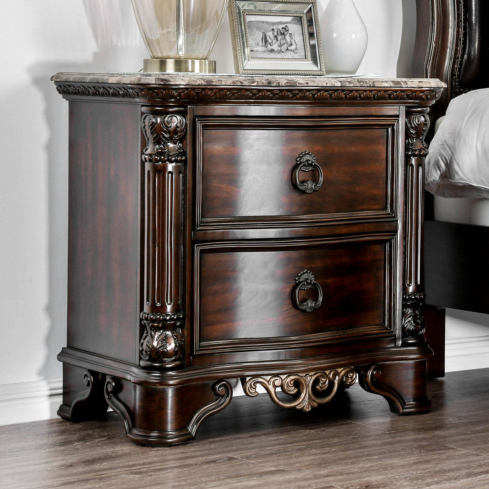 Astoria Grand Madeleine Solid Wood Nightstand & Reviews Wayfair