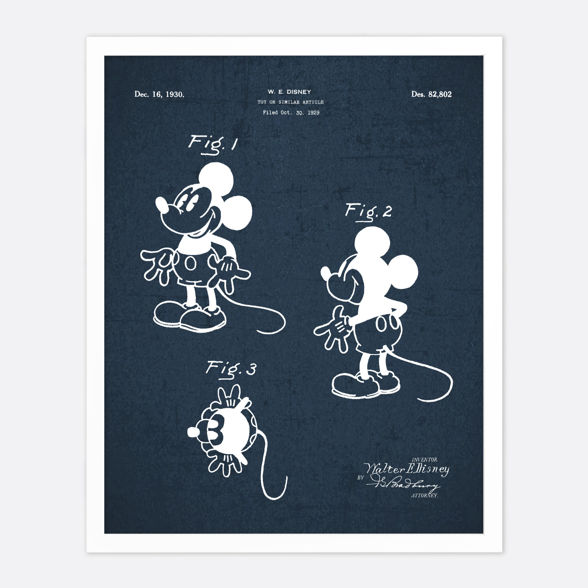 refinery number one walt disney mickey mouse unframed print wayfair