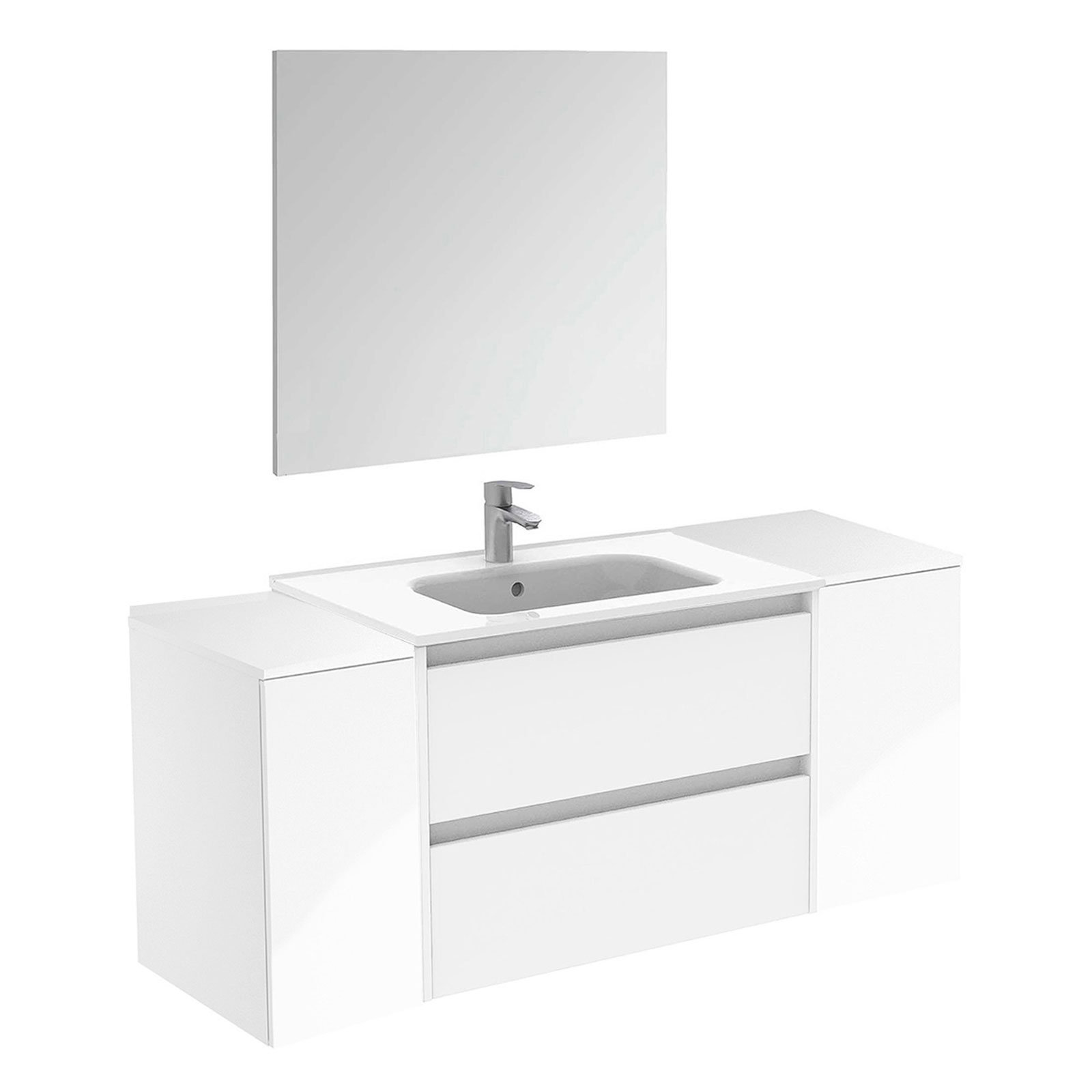 Latitude Run® Evant 56" WallMounted Single Bathroom Vanity Set with