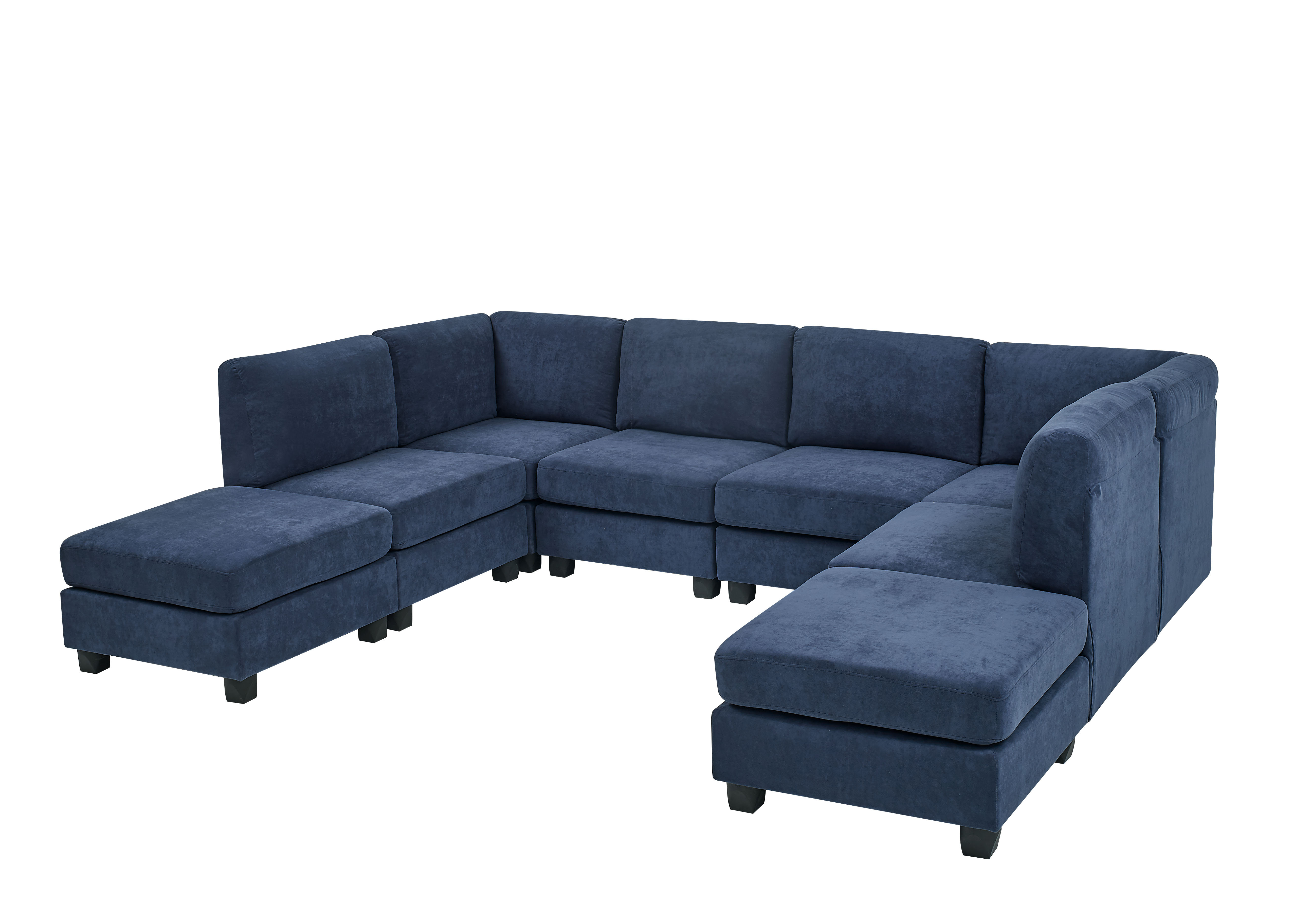 Latitude Run® Dawnelle 8 - Piece Upholstered Sectional & Reviews 