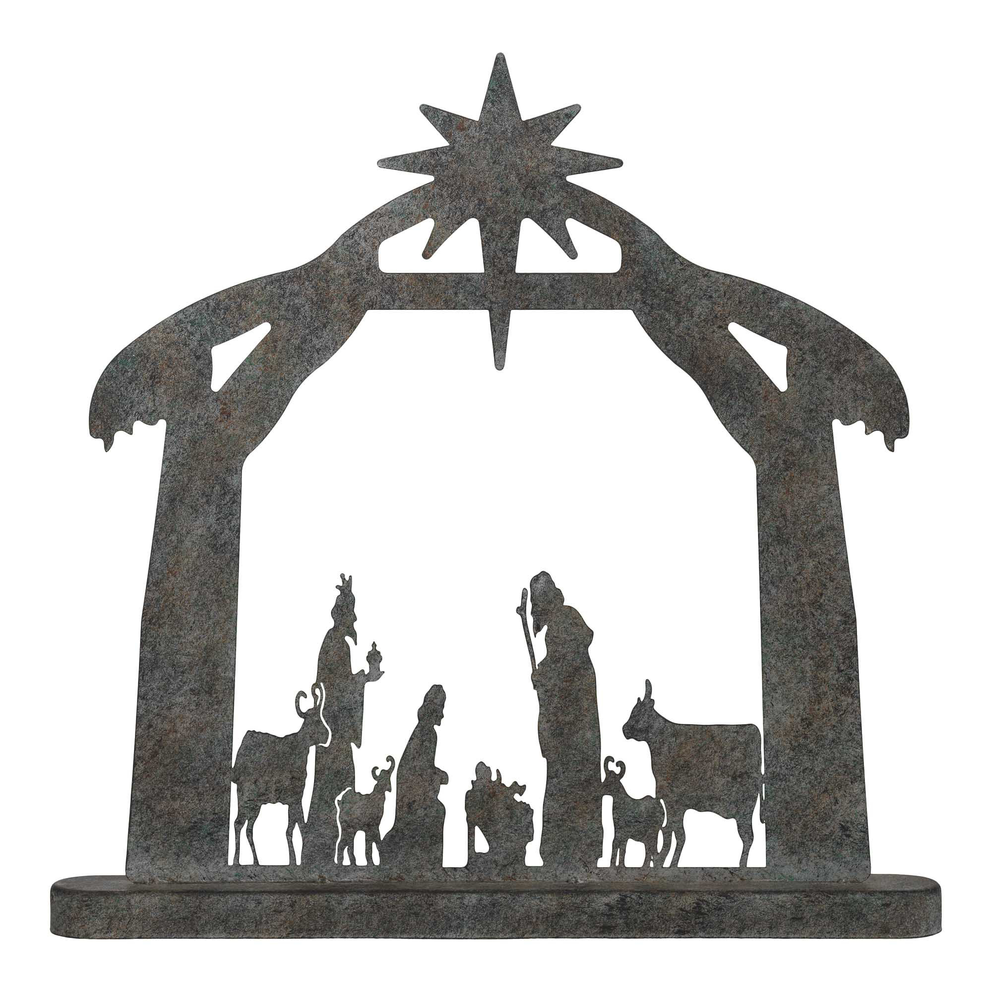 The Holiday Aisle® One Piece Metal Patina Finish Silhouette Wayfair