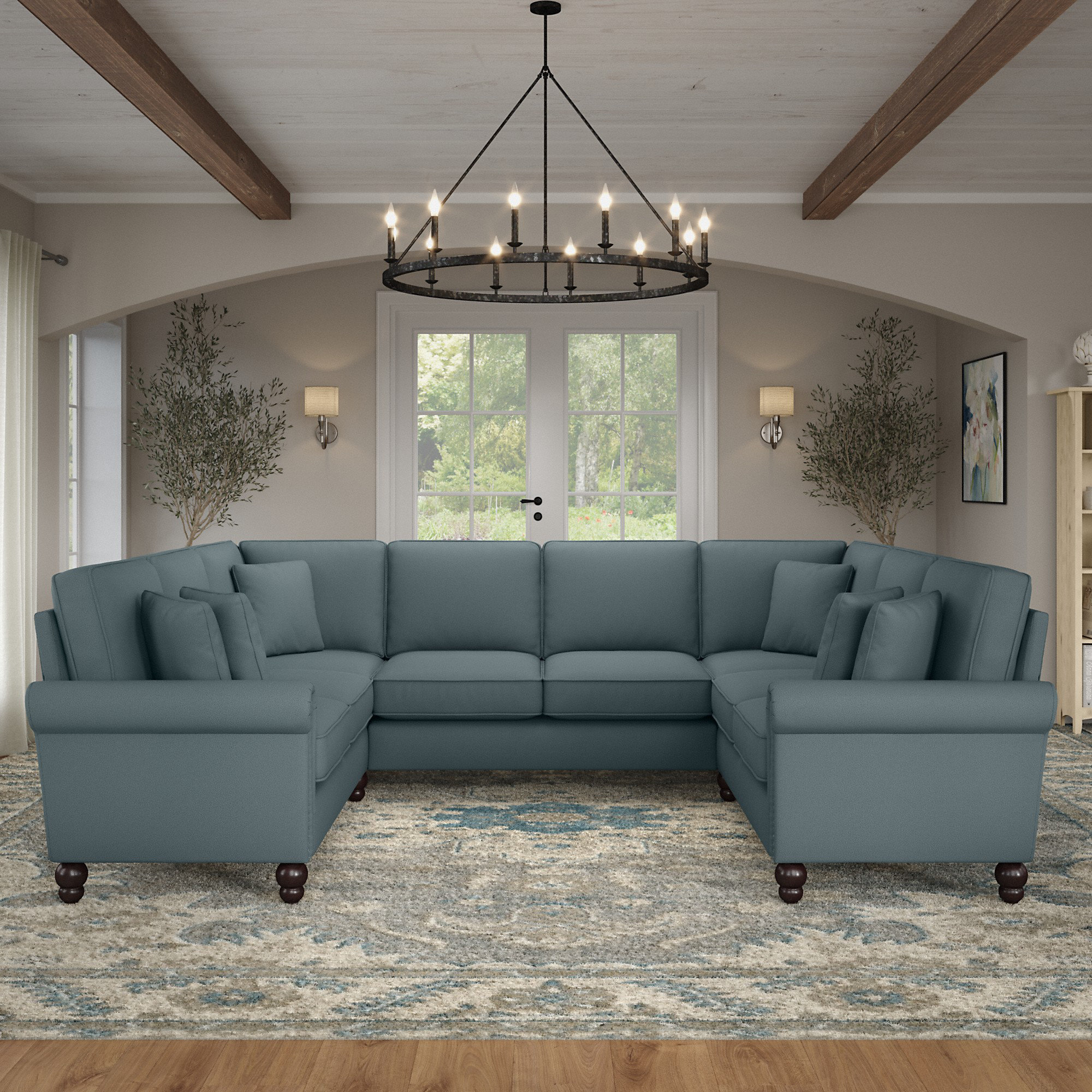 Canora Grey Atifah Upholstered Sectional Wayfair