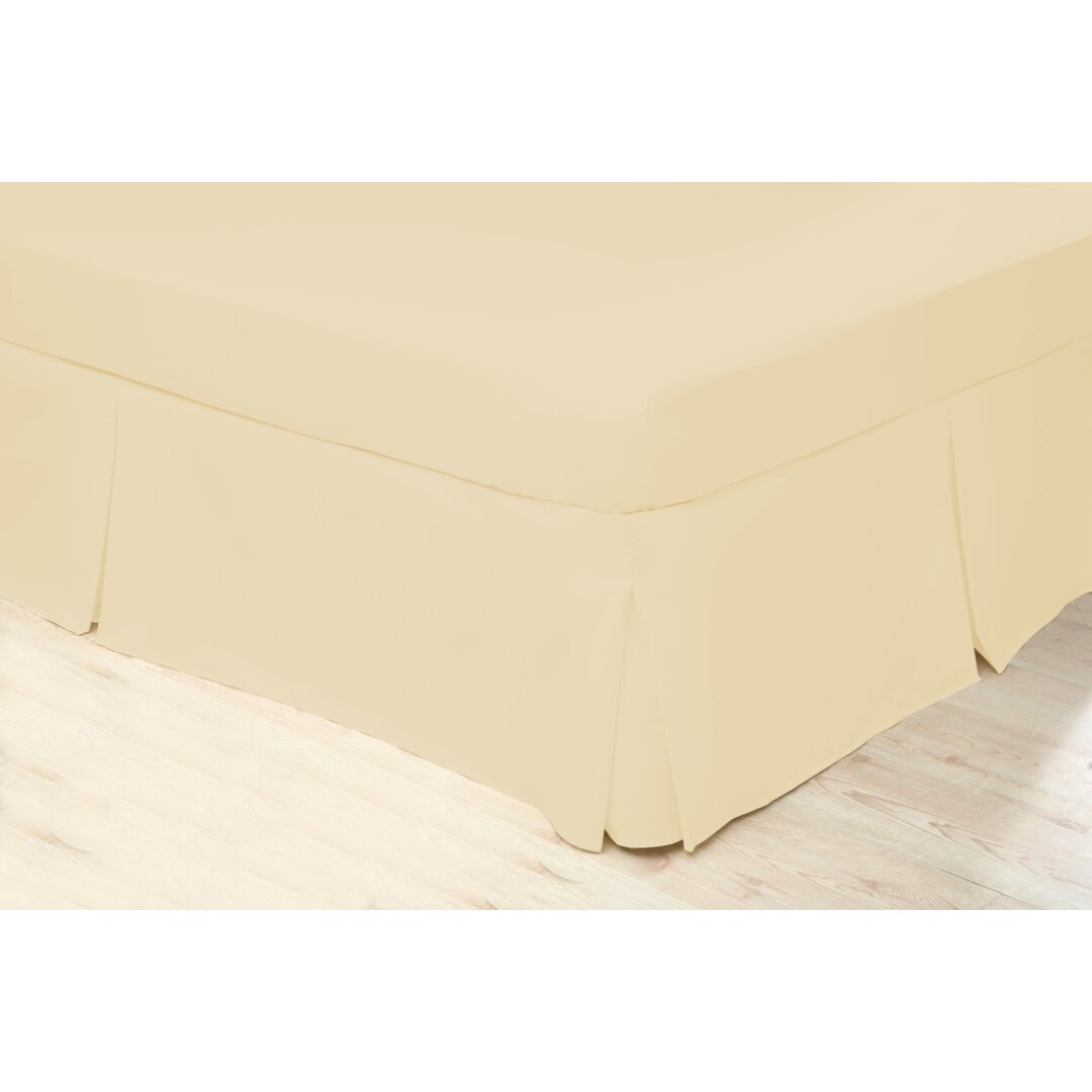 Easy Fit Pleat 150 Thread Count Bed Valance white