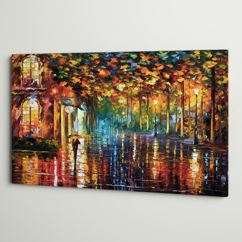 Andover Mills™ Late Stroll 2 by Leonid Afremov - Wrapped Canvas Print ...