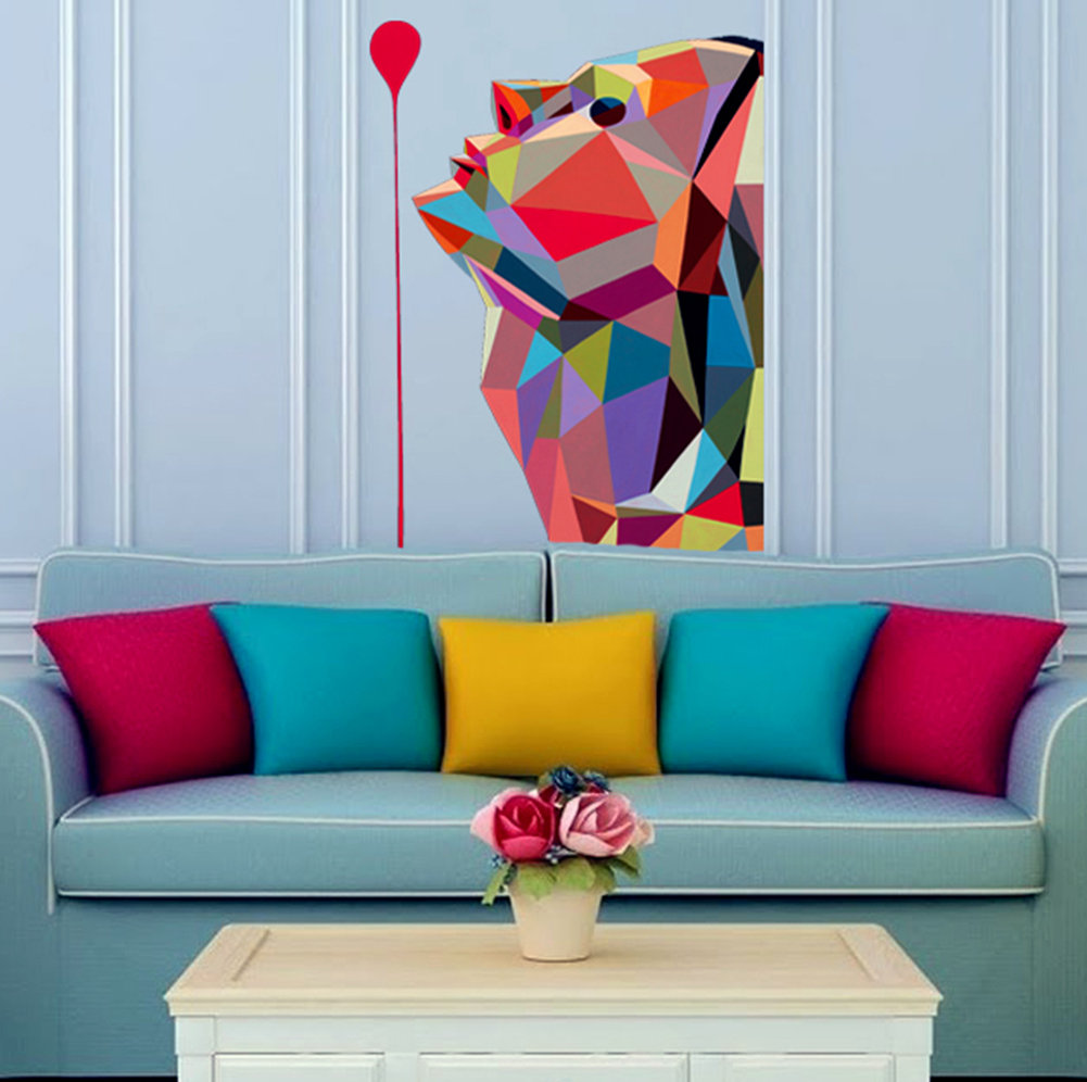 Latitude Run® Polygonal Stylish Wall Decal Wayfair