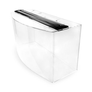 46 gallon bow front glass canopy
