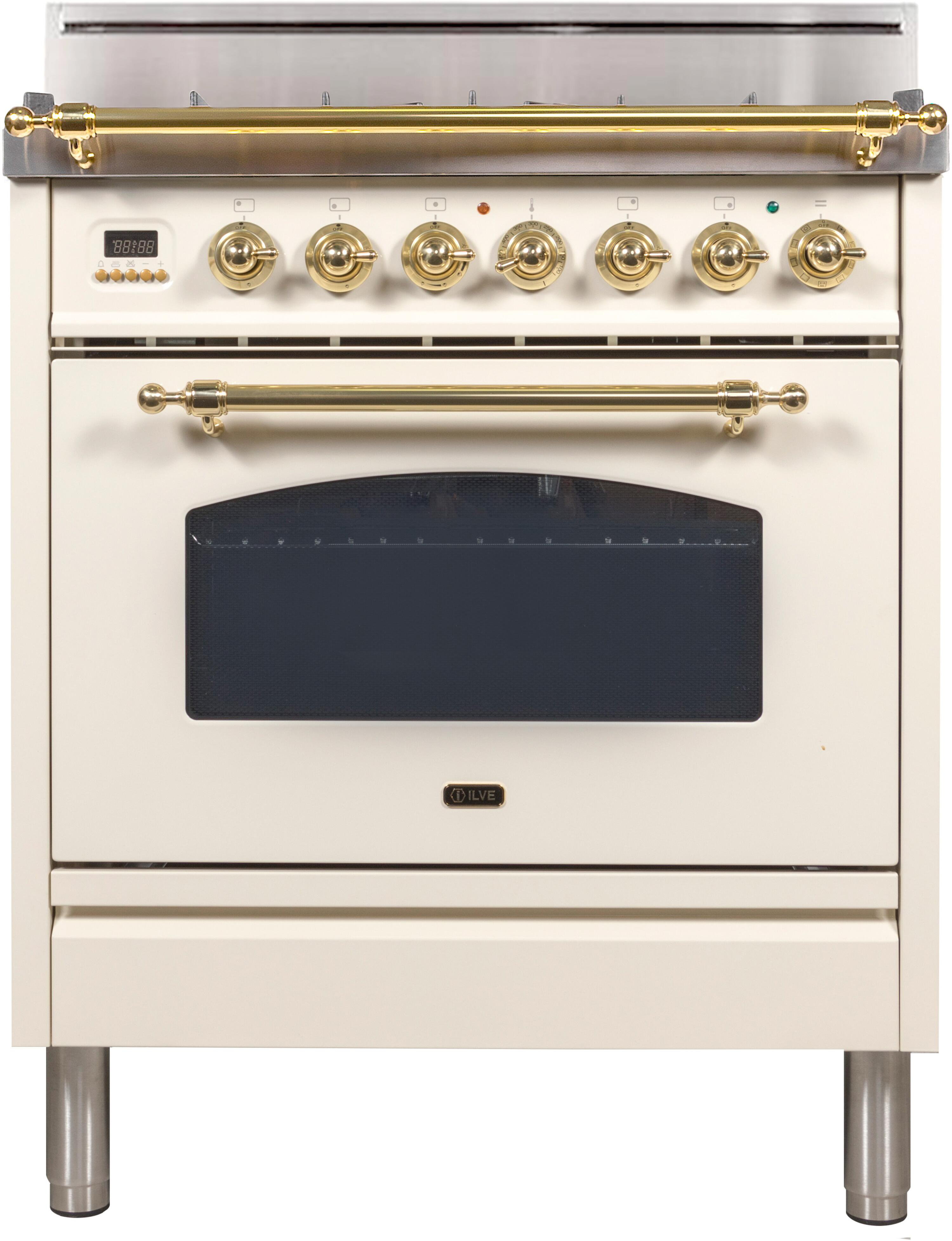 ILVE Nostalgie 30" 2.7 Cubic Feet Dual Fuel Freestanding Convection