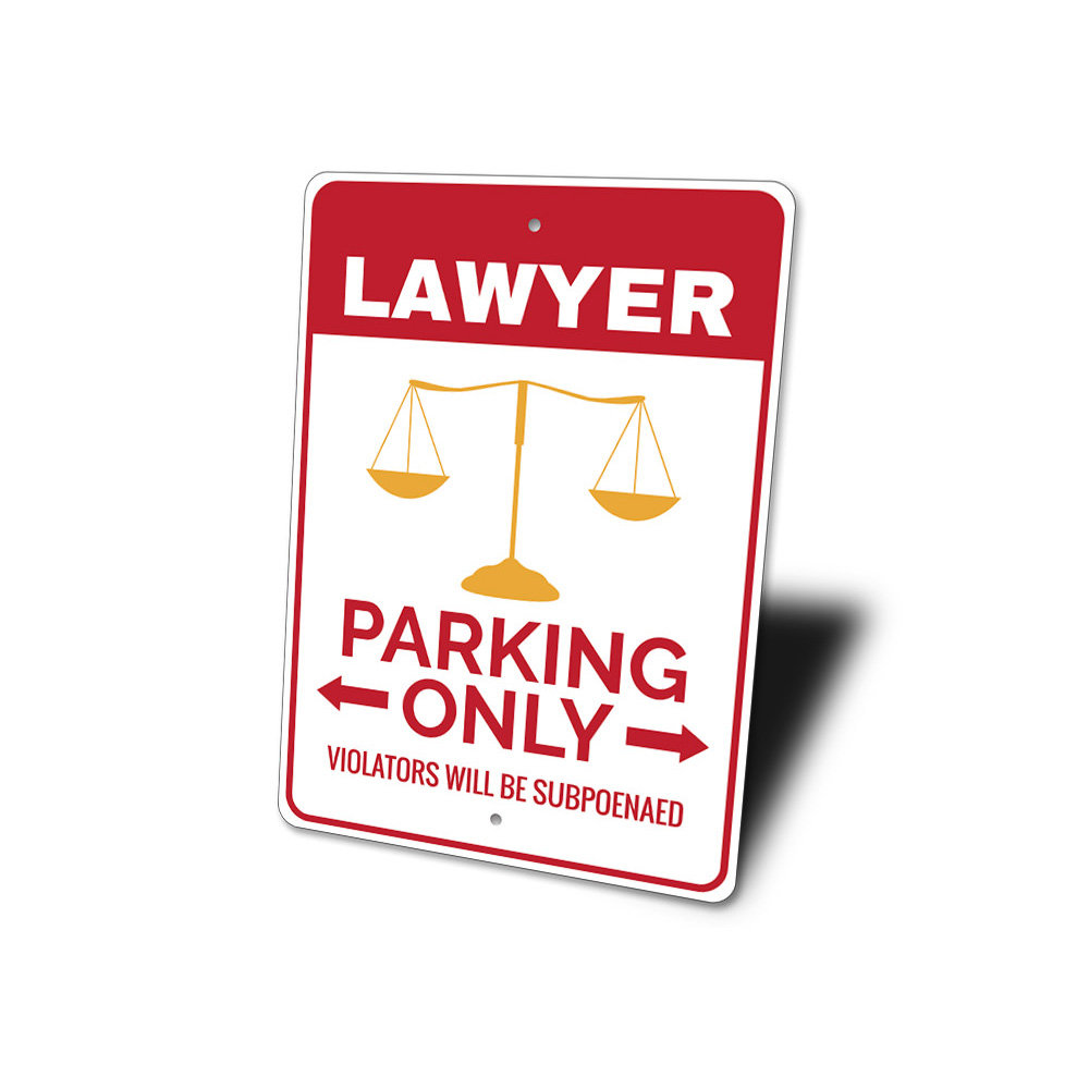 Lizton Sign Shop, Inc Lawyer Parking Aluminum Sign Wayfair