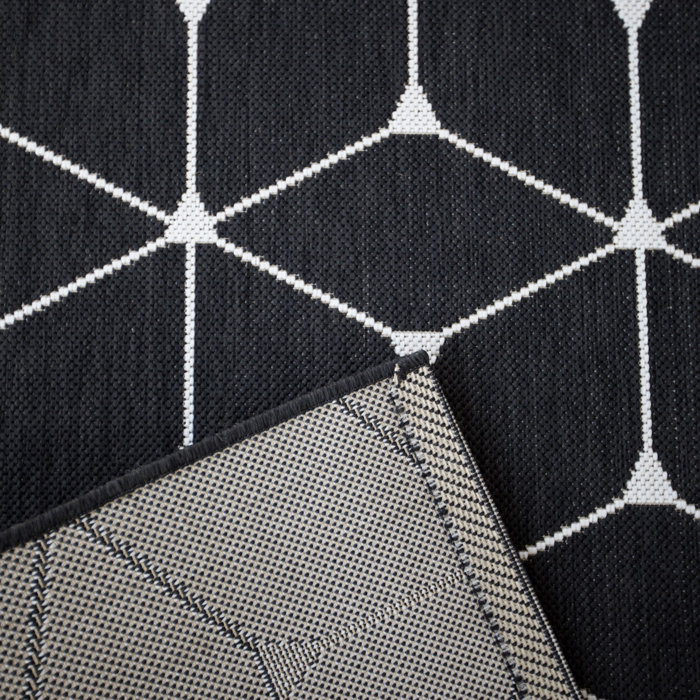 AllModern Abbi Black Indoor/Outdoor Rug & Reviews | Wayfair