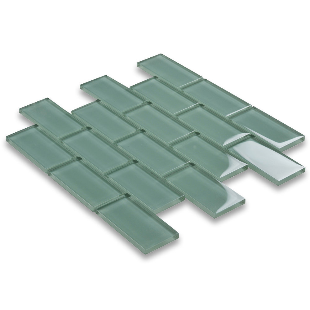 Marble Online 12" x 12" Marble Brick Joint Mosaic Wall & Floor Tile