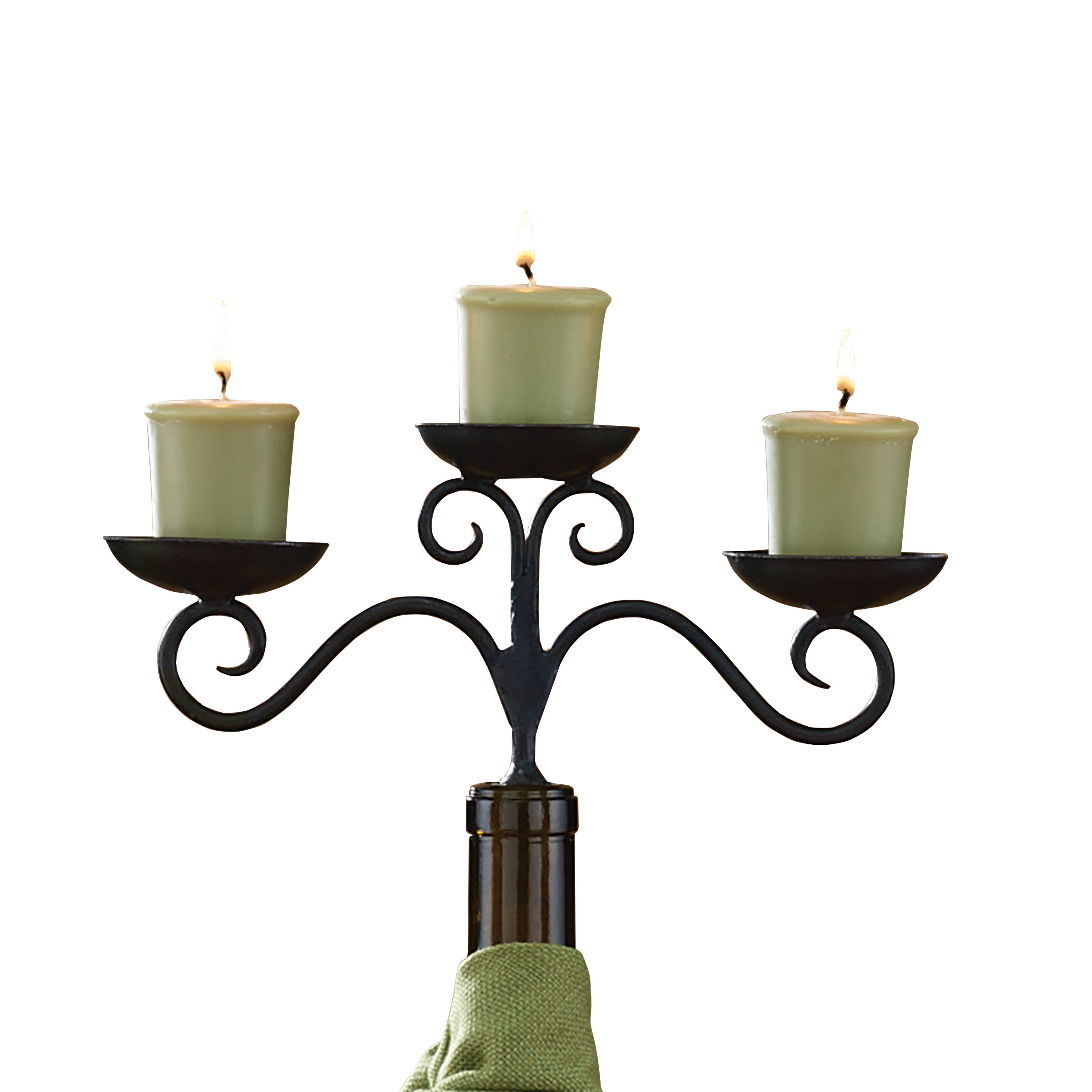 Winston Porter 3 Votive Wine Bottle Topper Set of 2 Wayfair
