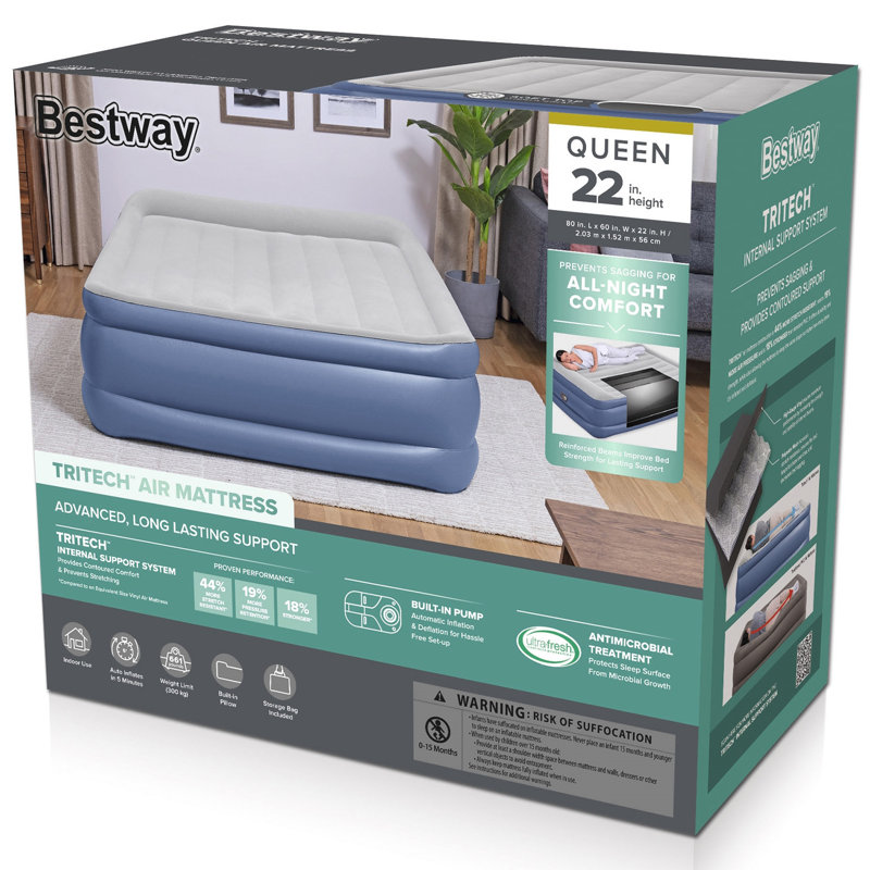 Bestway Air Mattress with Built in Pump | Wayfair