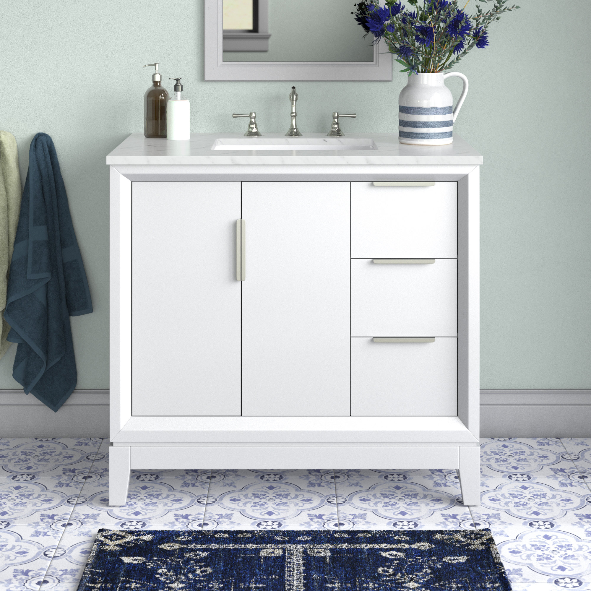 Lark Manor Brooklane 36'' Freestanding Single Bathroom Vanity with