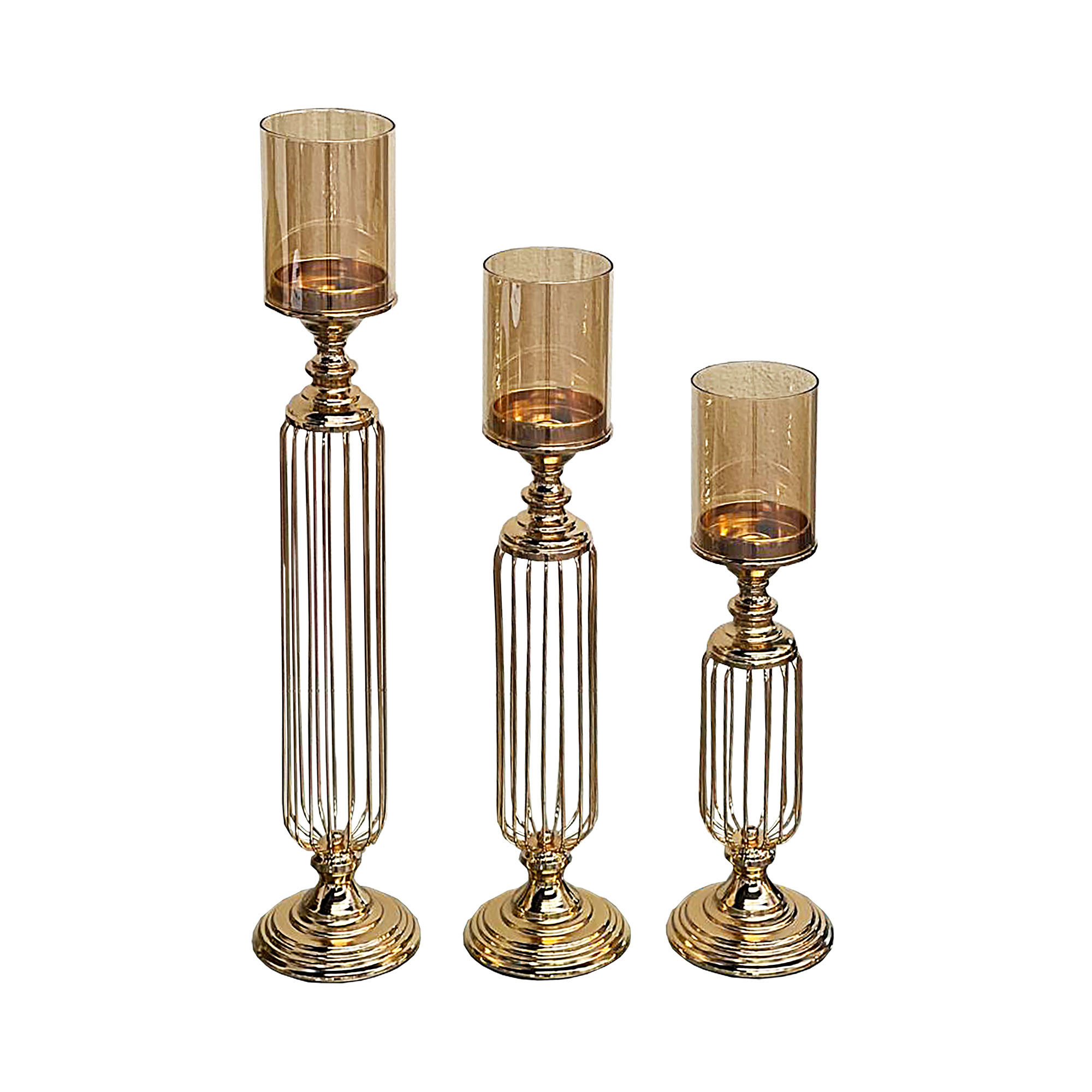 House of Hampton® 3 Piece Tabletop Candlestick Set Wayfair