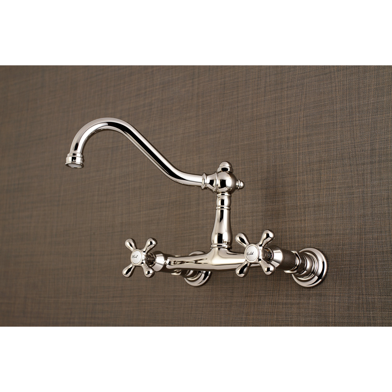 Kingston Brass Vintage Wall Mounted Bathroom Faucet | Wayfair