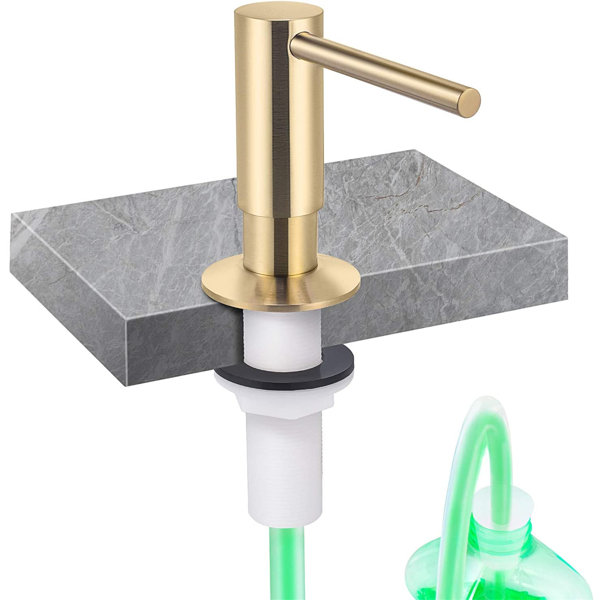 One Sight Soap Dispenser for Kitchen Sink and 47'' No-spill Extension Tube Kit, 