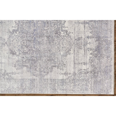 Bungalow Rose Emmalynn Light Gray Rug | Wayfair