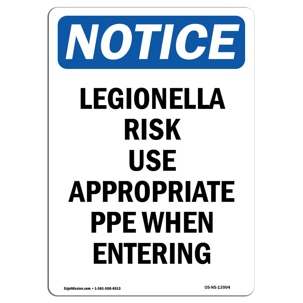 SignMission Legionella Risk Use Appropriate Sign Wayfair