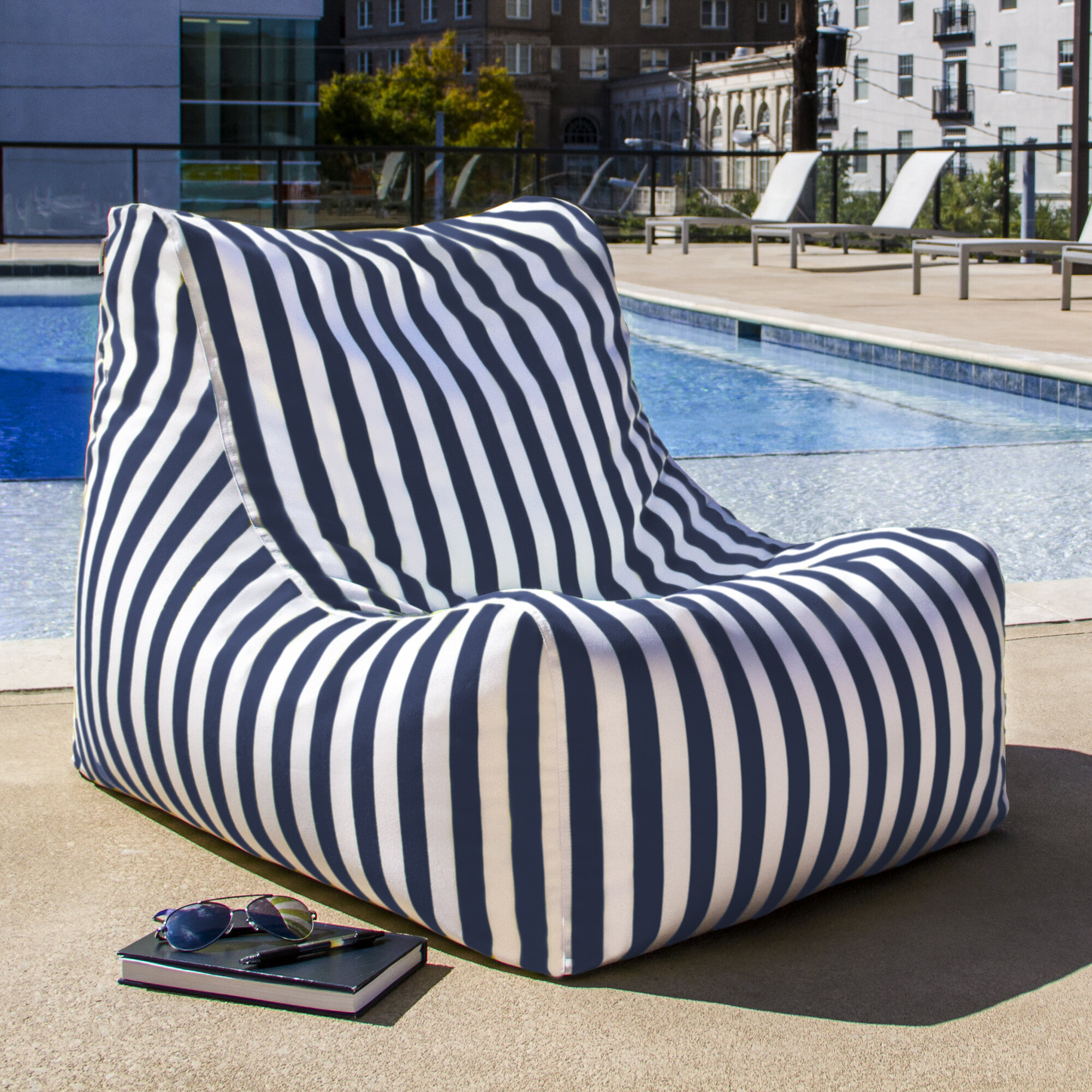 Ponce Outdoor Small Bean Bag Chair & Lounger