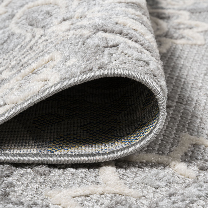 Ophelia & Co. Irvine Light Gray/Ivory Indoor/Outdoor Rug & Reviews ...
