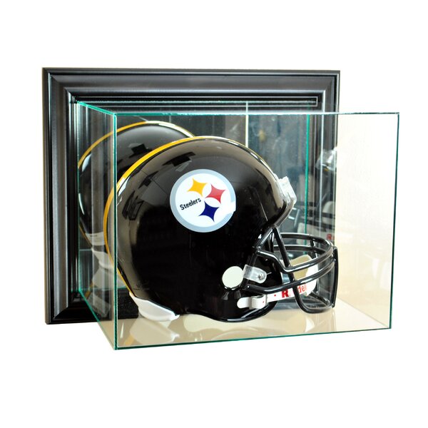 Deluxe Full Size Football Helmet Display Case UV Protected w Mirror Brand New! 