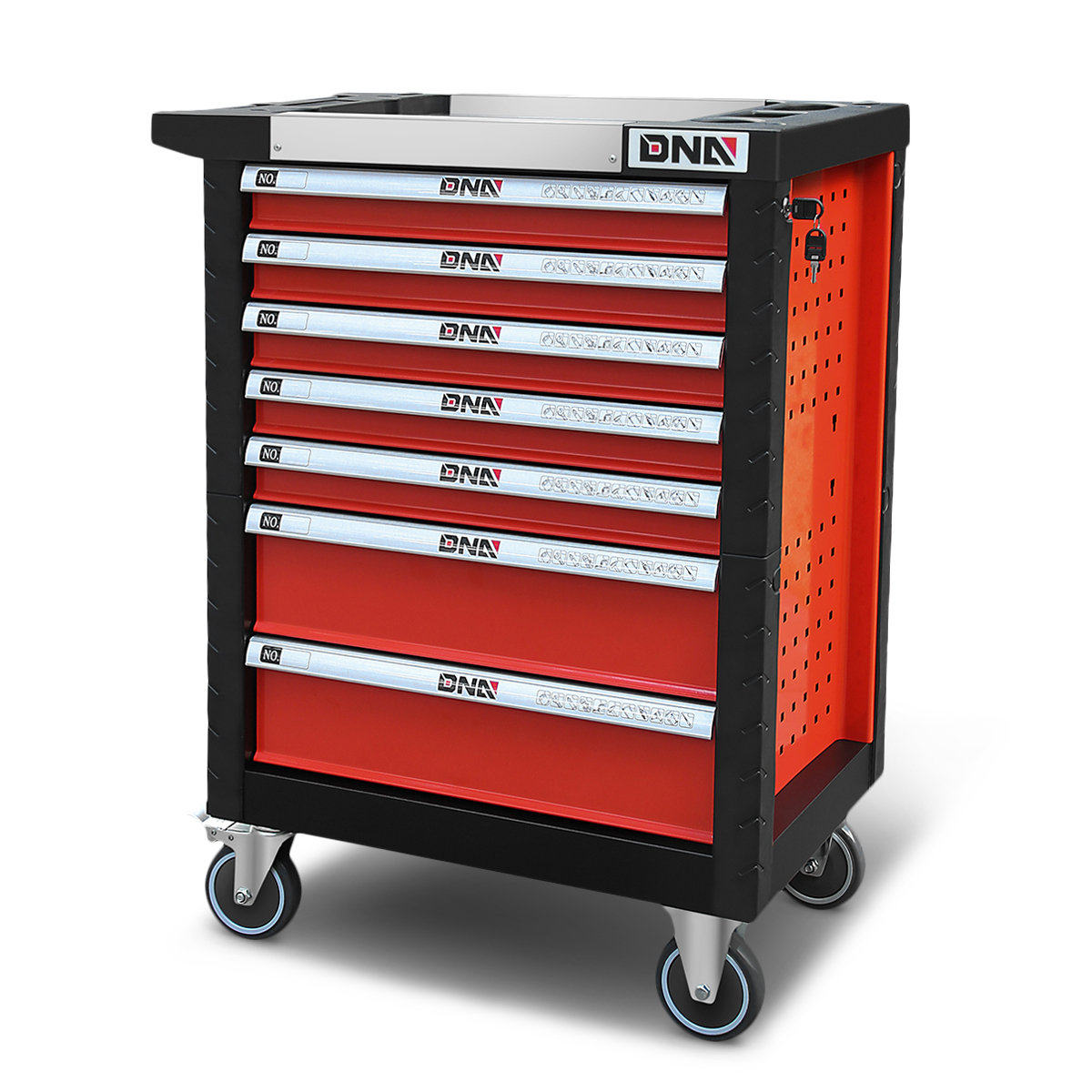 DNA Motoring 30" W X 39" H X 18" D 7Drawer Tool Cart W/ Locking Swivel Wayfair