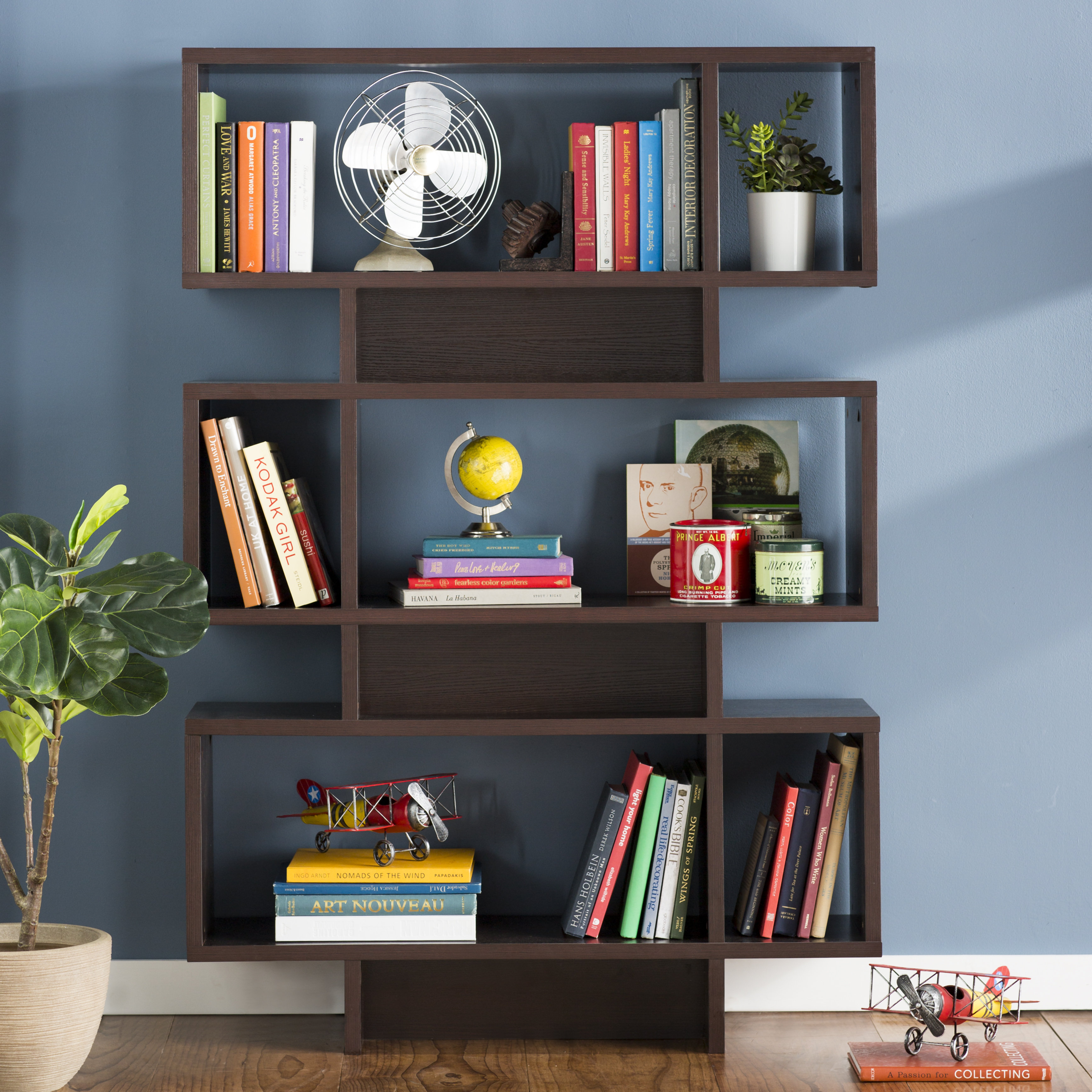 Ebern Designs Zeigler 63'' H x 43'' W Library Bookcase & Reviews Wayfair