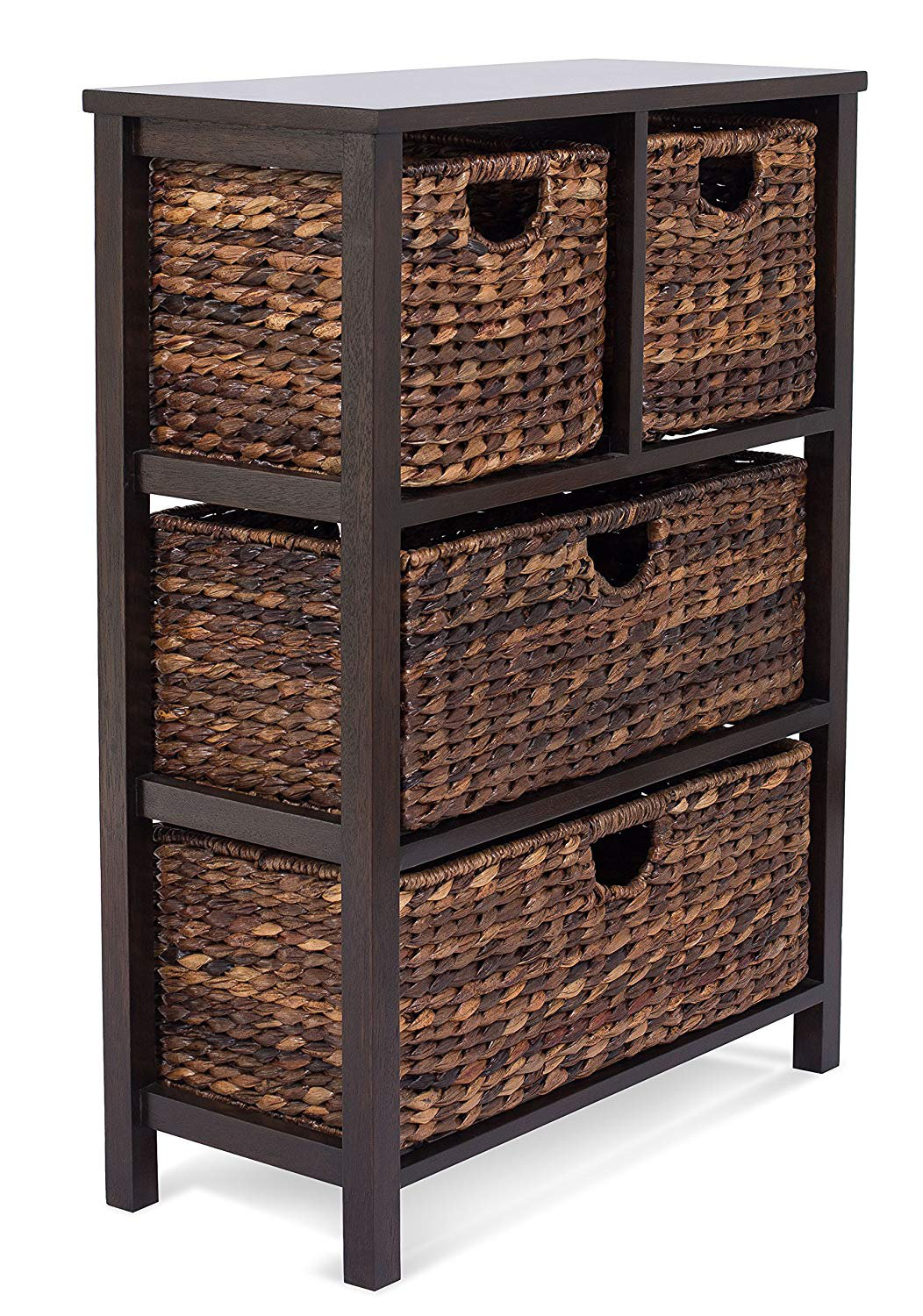 Bay Isle Home Lebanon Seagrass Cubby Dresser 4 Drawer Storage Chest | Wayfair
