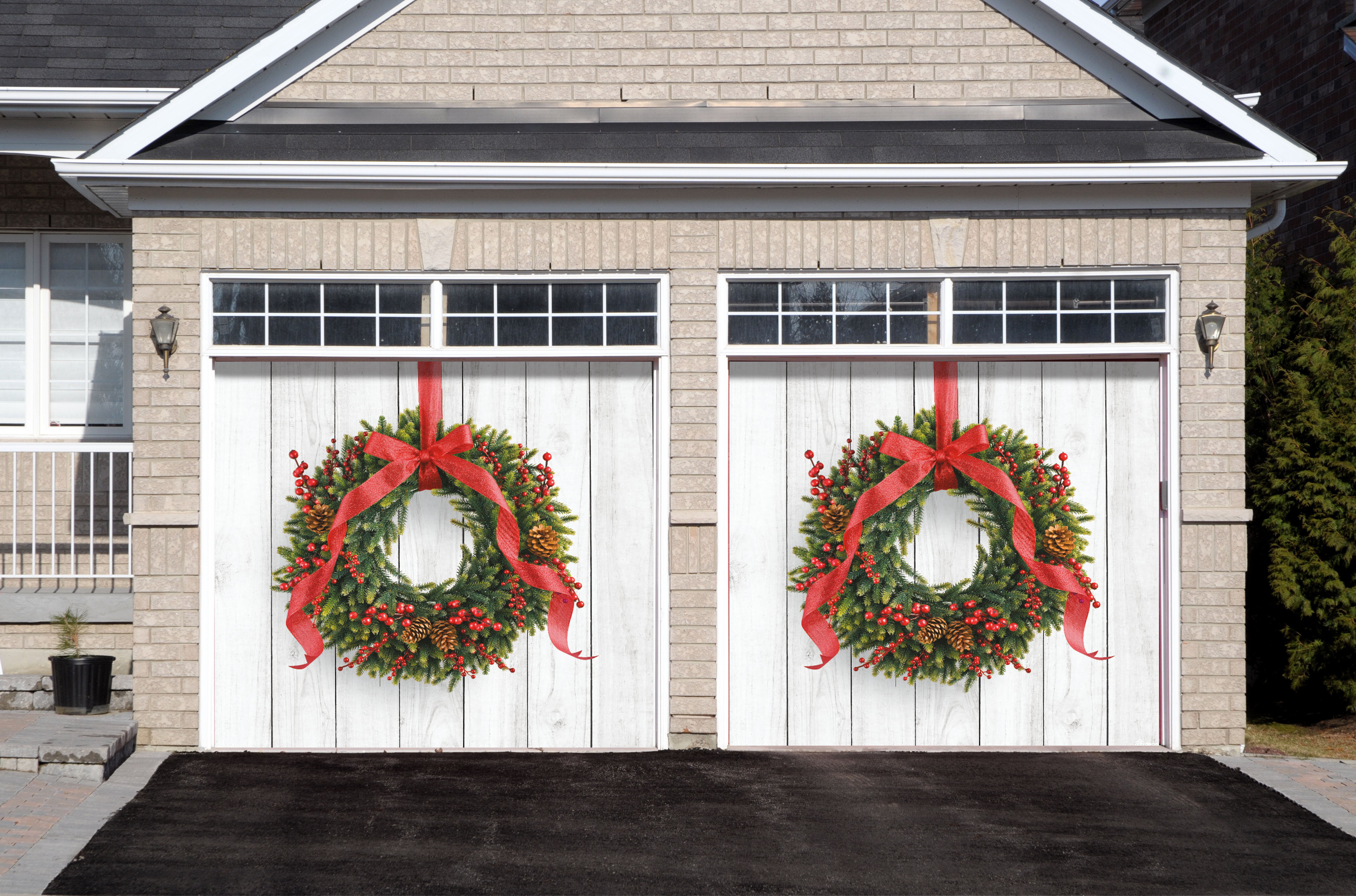 Garage Door Christmas Decorations 