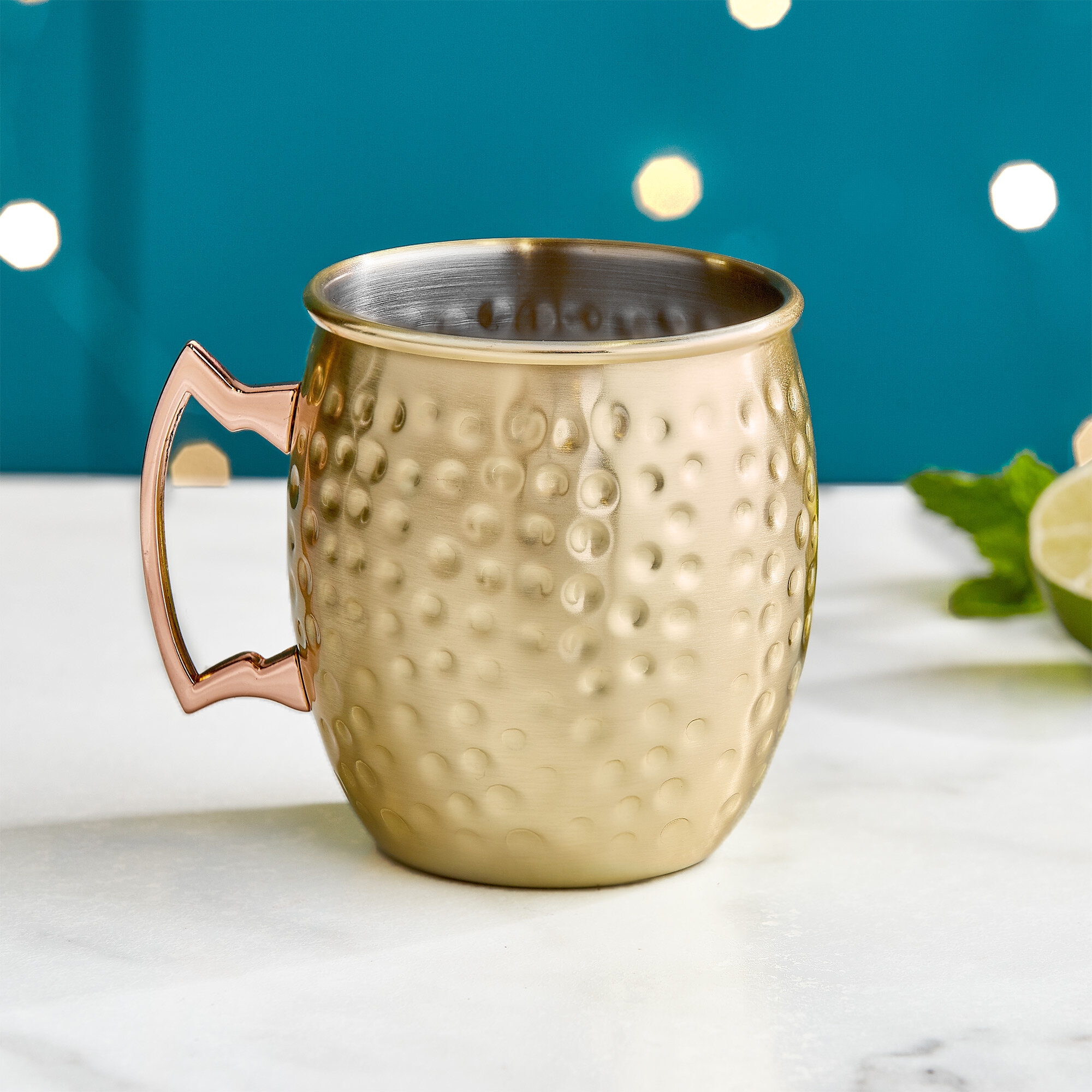 Stainless Steel Moscow Mule Mug with Handle 16-oz Cocktails and Beverages Party 
