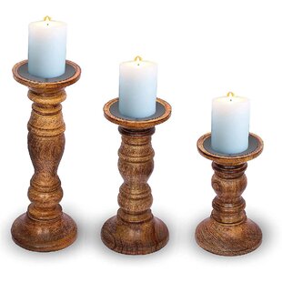 Tealight Holder WoodenCandle Holder CandlesticksWith TealightStand 