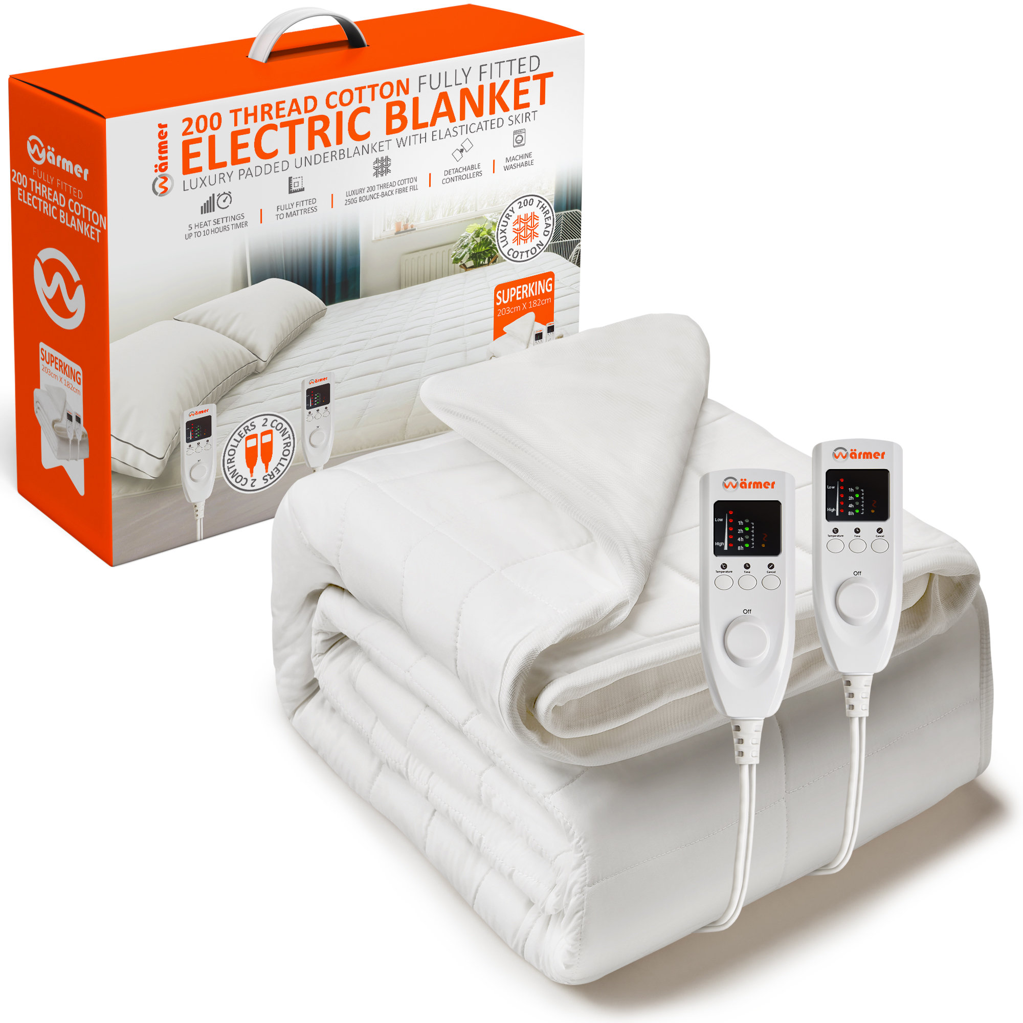 homefront electric blanket super king size dual control