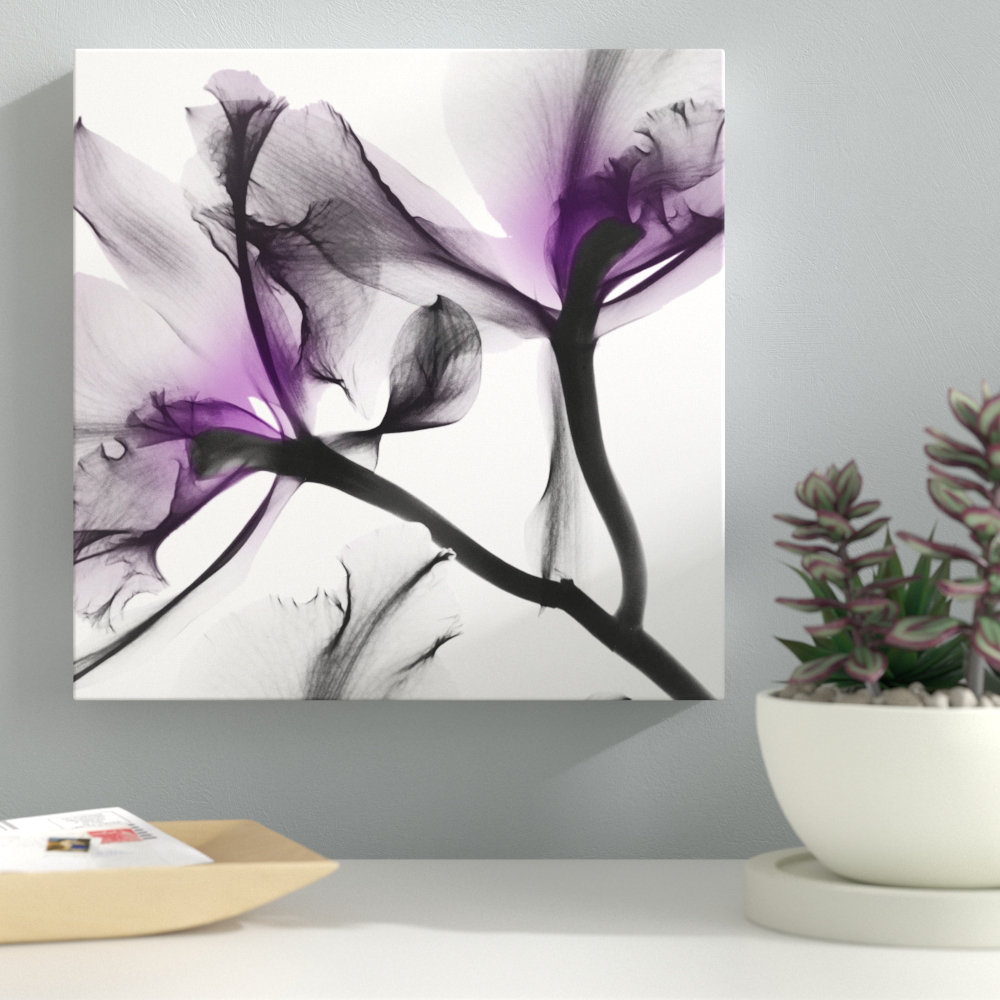 Ebern Designs Lavendar Luster 1 Wrapped Canvas Graphic Art & Reviews Wayfair