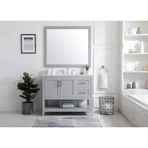 Sand & Stable Trieste 42'' Free-standing Single Bathroom Vanity with ...