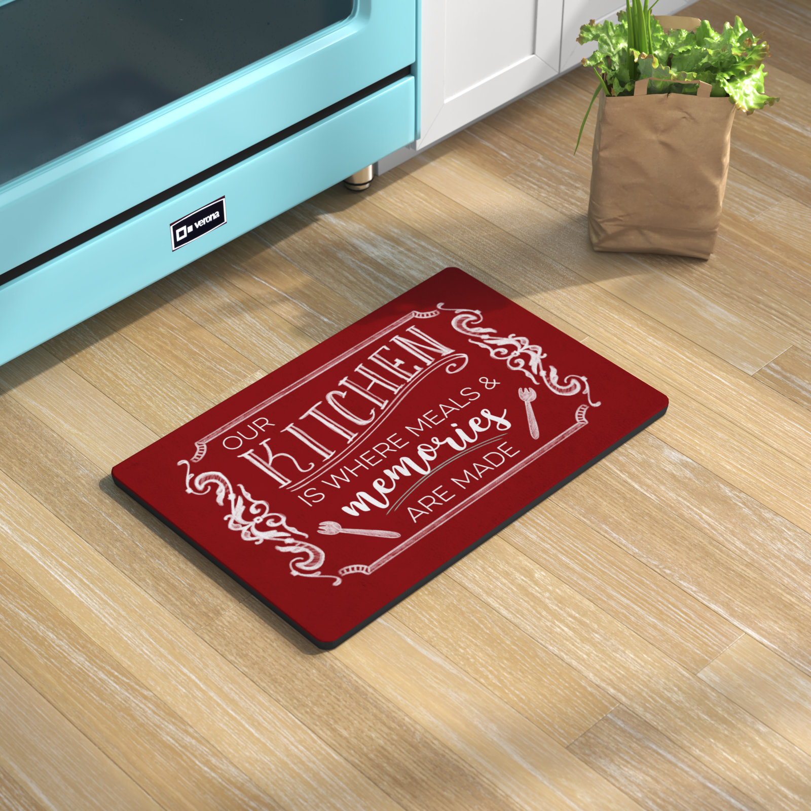 The Twillery Co.® Oreilly Kitchen Meals and Memories Kitchen Mat Wayfair