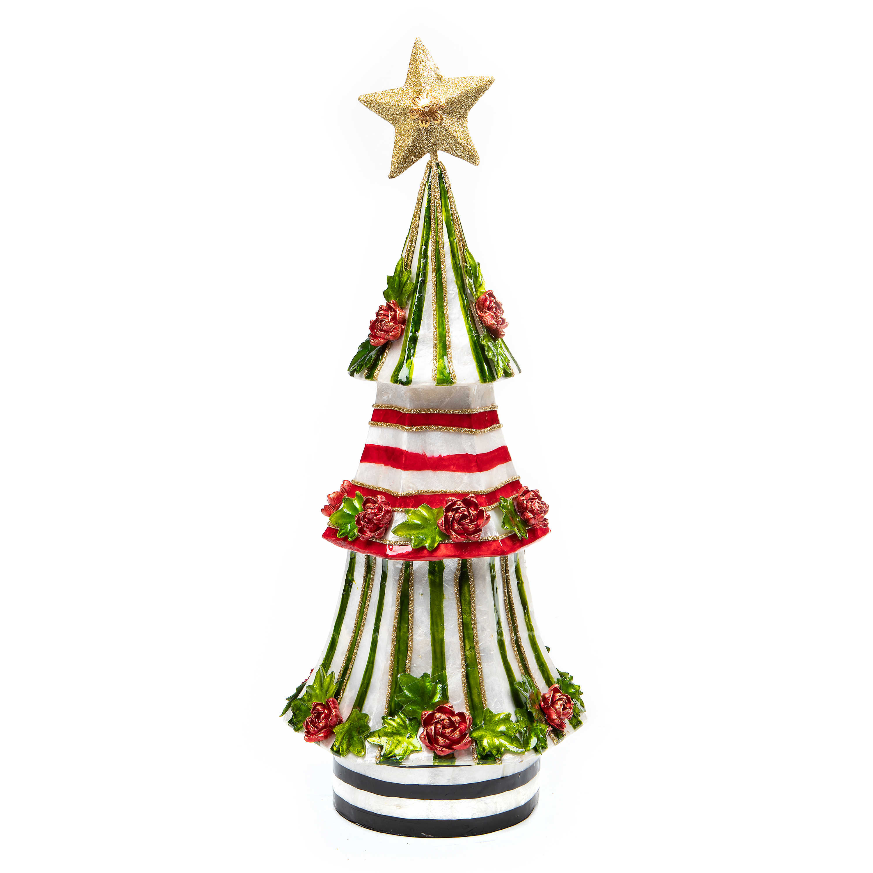 Mackenzie Childs Jolly Tiered Capiz Tree Tabletop Tree Wayfair