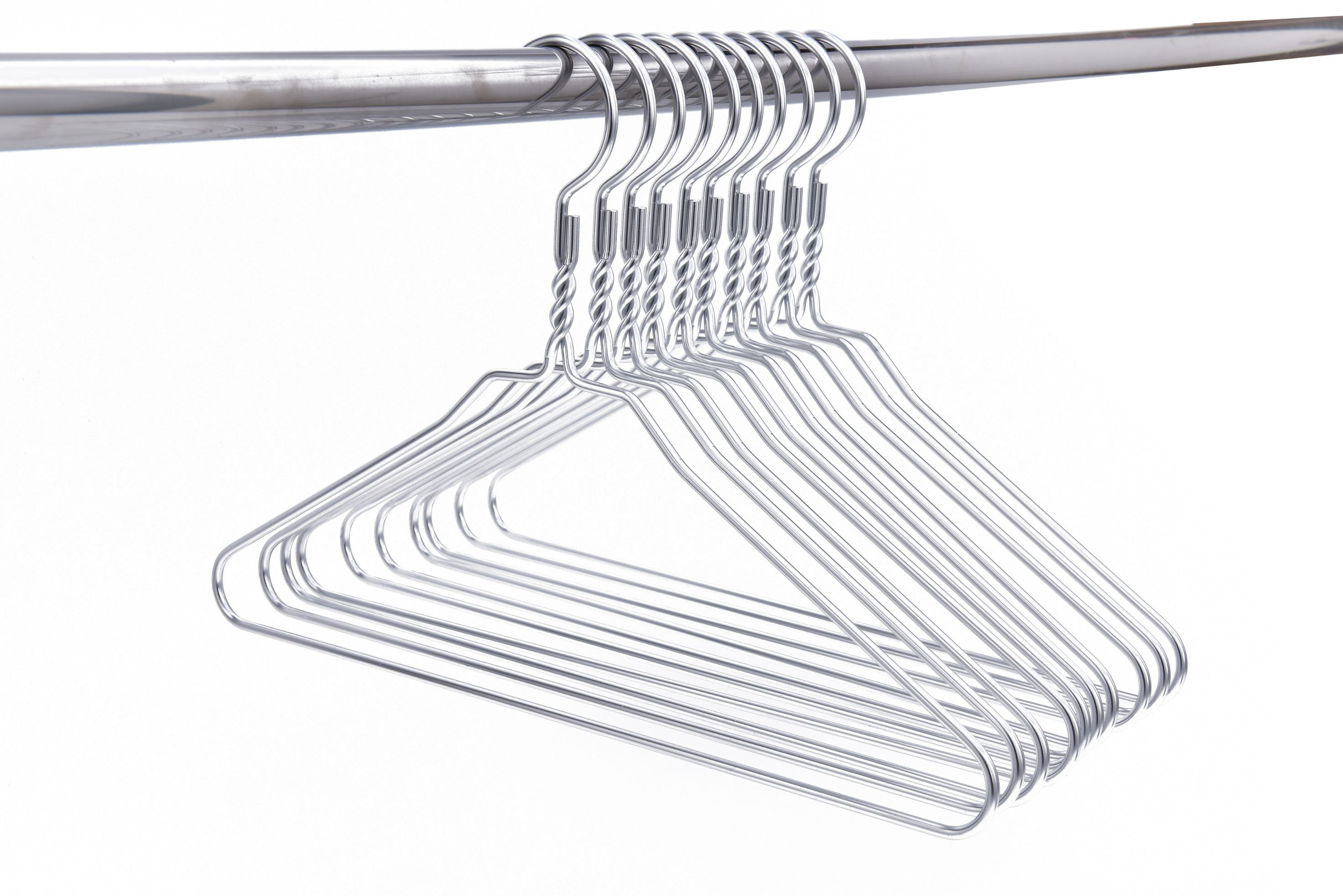 Rebrilliant Deuntray Rebrilliant Silver Aluminum Metal Coat Hangers