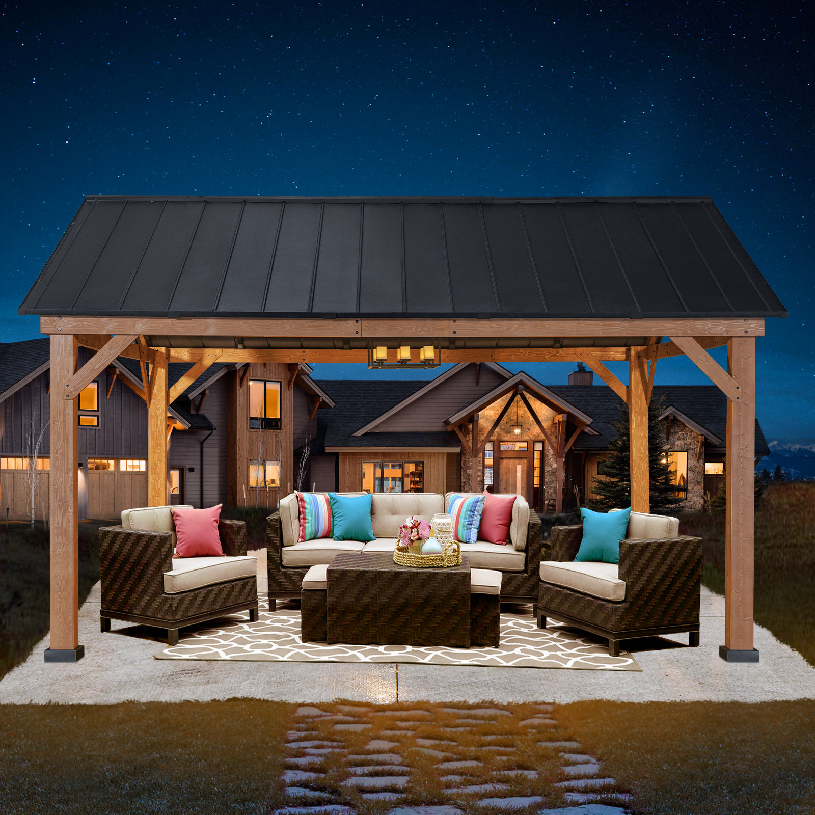 Joyside 15 Ft. W x 13 Ft. D Solid Wood Patio Gazebo Wayfair
