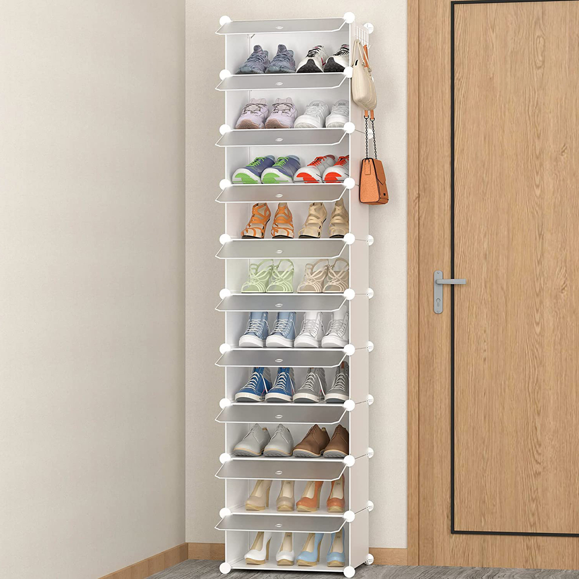 Rebrilliant 20 Pair Shoe Rack | Wayfair