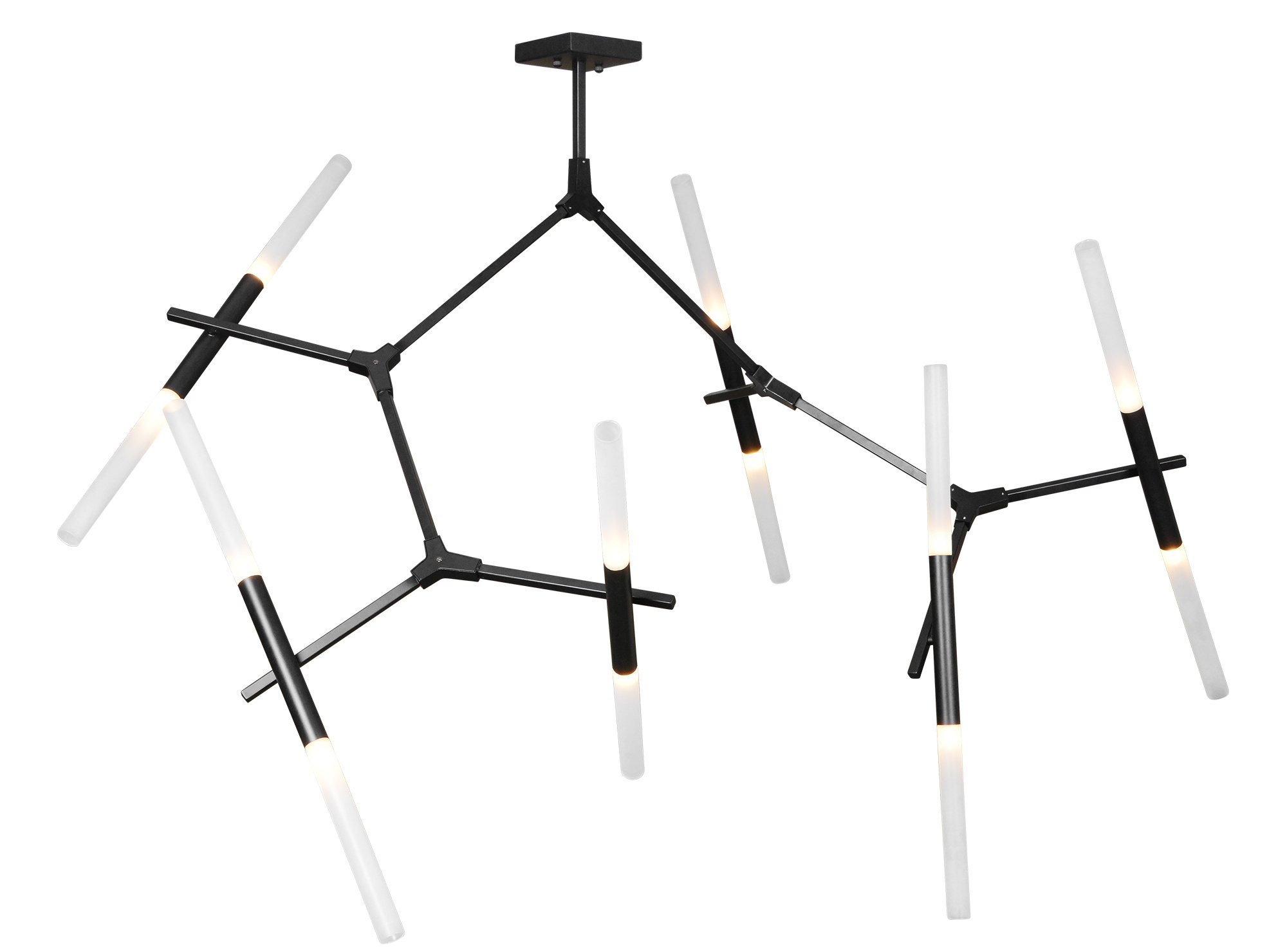 Brayden Studio® Ockton 12Light Sputnik Modern Linear Chandelier Wayfair