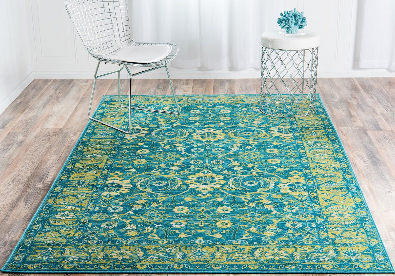 RugPal Majestic Performance Blue/Green Rug Wayfair