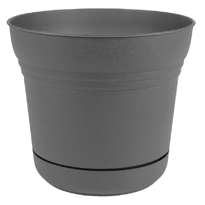 Hashtag Home Dundee Plastic UV Resistant Pot Planter (Charcoal)