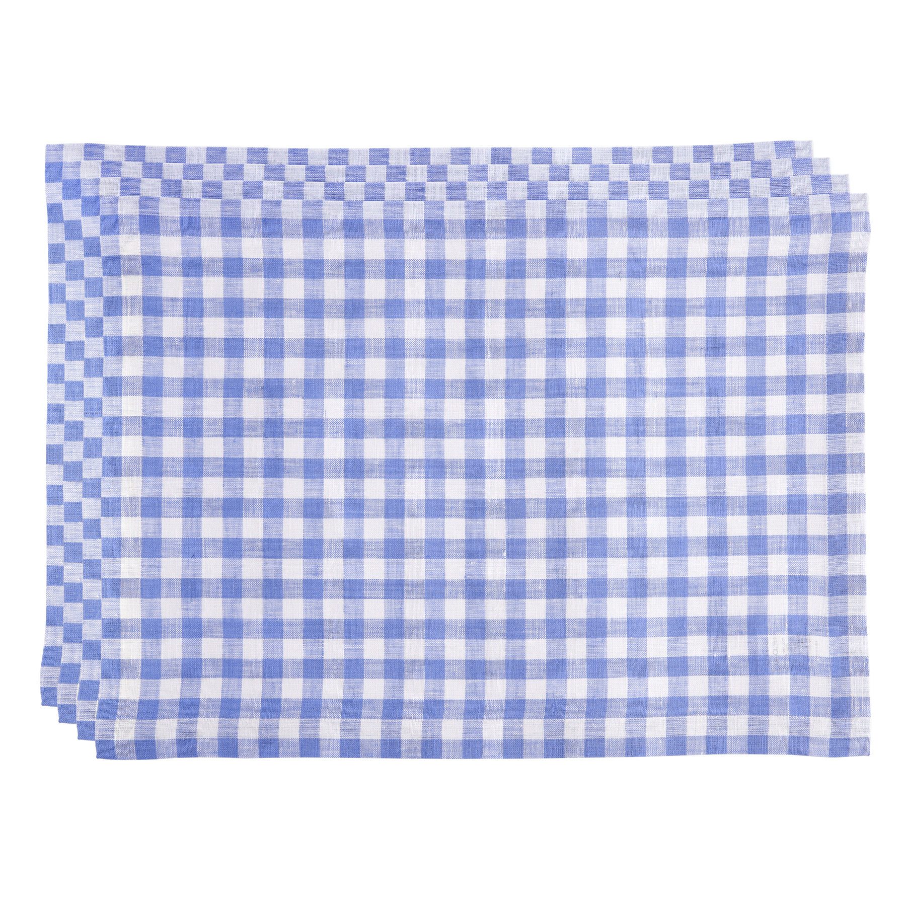 Solino Home Gingham Checks 100 Pure Linen Placemats Wayfair