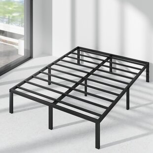 Twin/Full/Queen Mainstays 7In Adjustable Metal Bed Frame,Easy No-Tools Assembly 