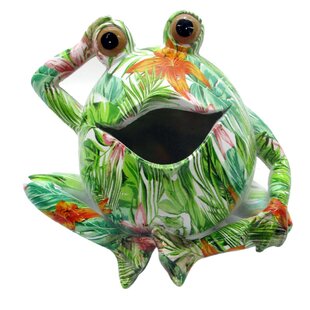 Tolle Deko für Drinnen und Draußen Süßer großer Frosch in 3 fröhlichen Farben 